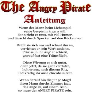 angry pirat stellung|The Angry Pirate